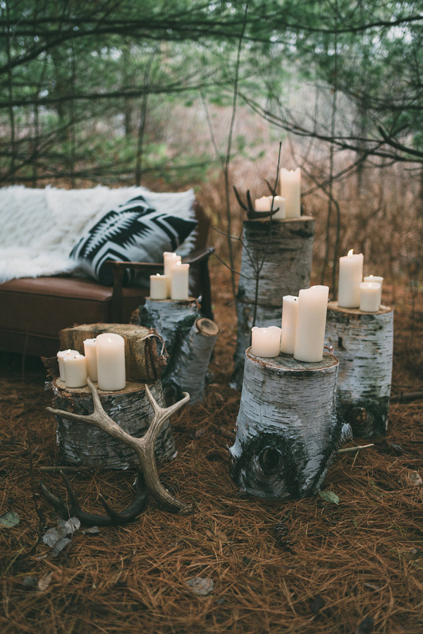 Ruffled - photo by LV Imagery http://ruffledblog.com/nordic-inspired-woodland-wedding